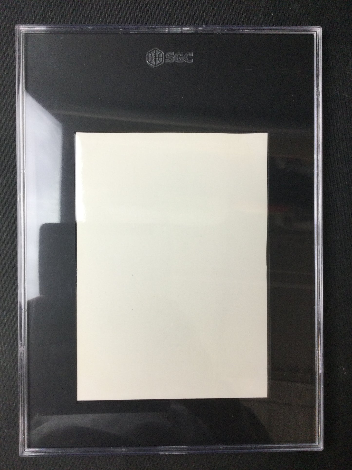 Hank Aaron Jay Publishing 1962 Milwaukee Braves "Batting Chest-Up" SGC Over-Size Slab