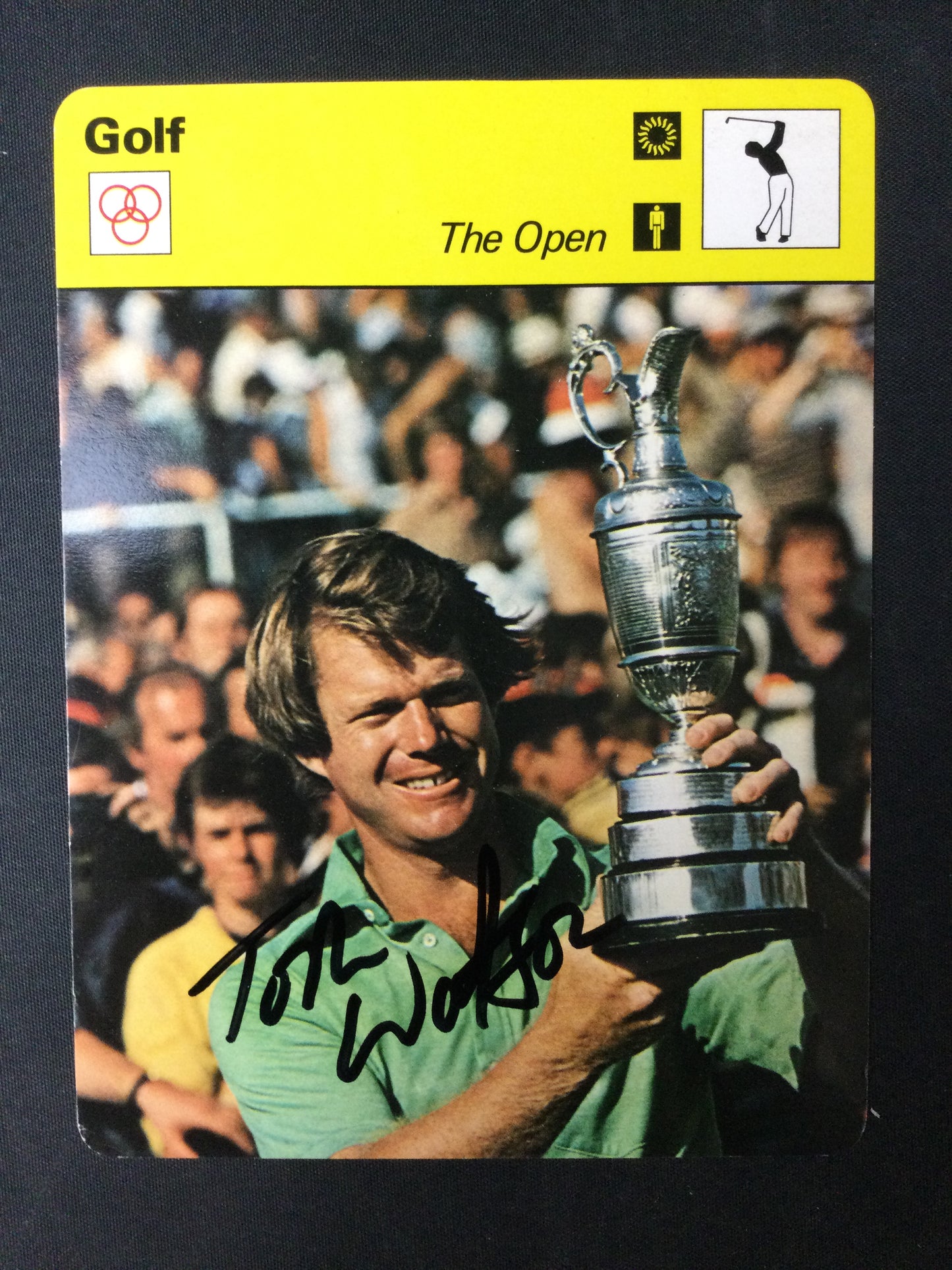 Tom Watson 1977-79 SIGNED Sportscaster Golf HOF Vintage Autograph JSA Certified