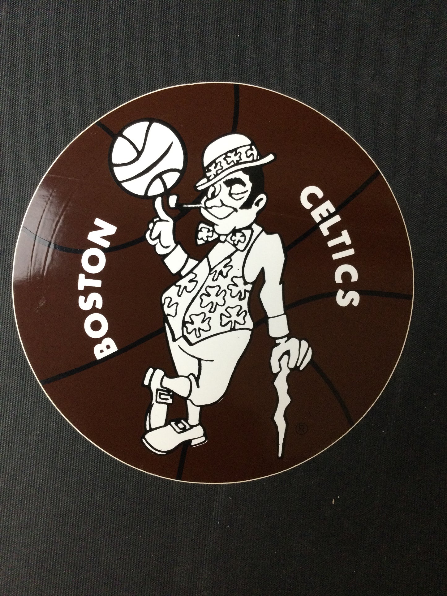 Boston Celtics Rare Prototype Brown 5" Logo Decal NBA Basketball