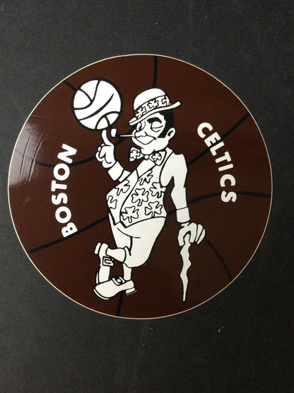 Boston Celtics Rare Prototype Brown 5" Logo Decal NBA Basketball