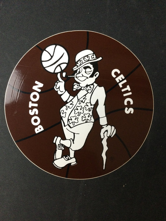 Boston Celtics Rare Prototype Brown 5" Logo Decal NBA Basketball