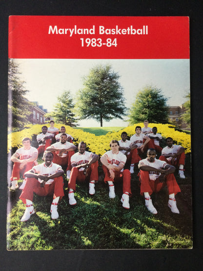 Maryland Terrapins Basketball 1983-84 Program Lefty, Len Bias and more