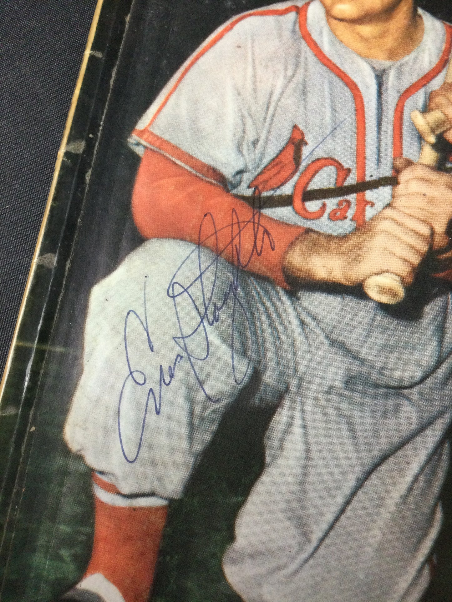 Stan Musial & Enos Slaughter Inside Baseball 1953 Magazine SIGNED by Enos St. Louis Cardinals