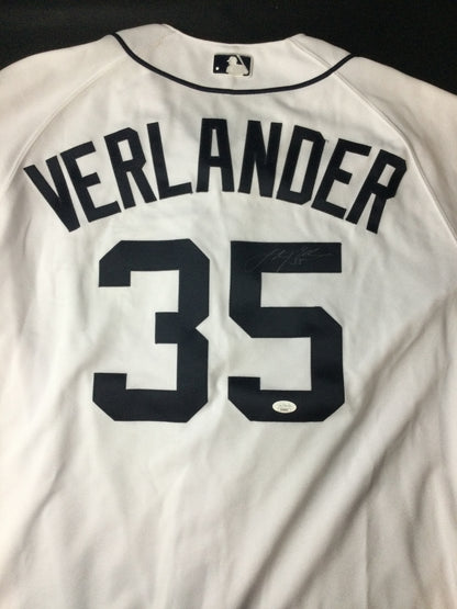 Justin Verlander SIGNED Detroit Tigers Majestic Jersey JSA LOA Tough!