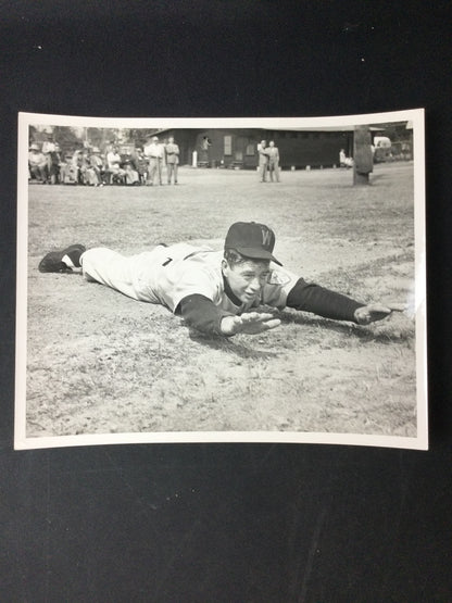 Washington Senators Type 1 Photo from the 1930's pretending to slide head first