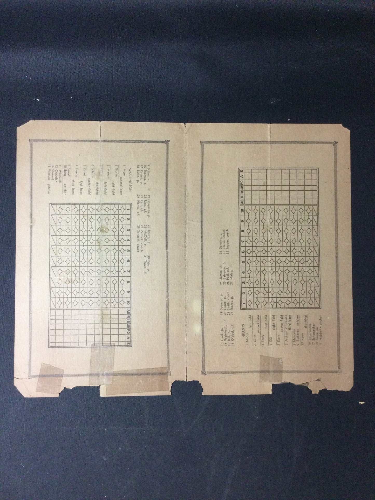 Washington Senators vs. New York Giants 1933 authentic World Series Program RARE! Polo Grounds