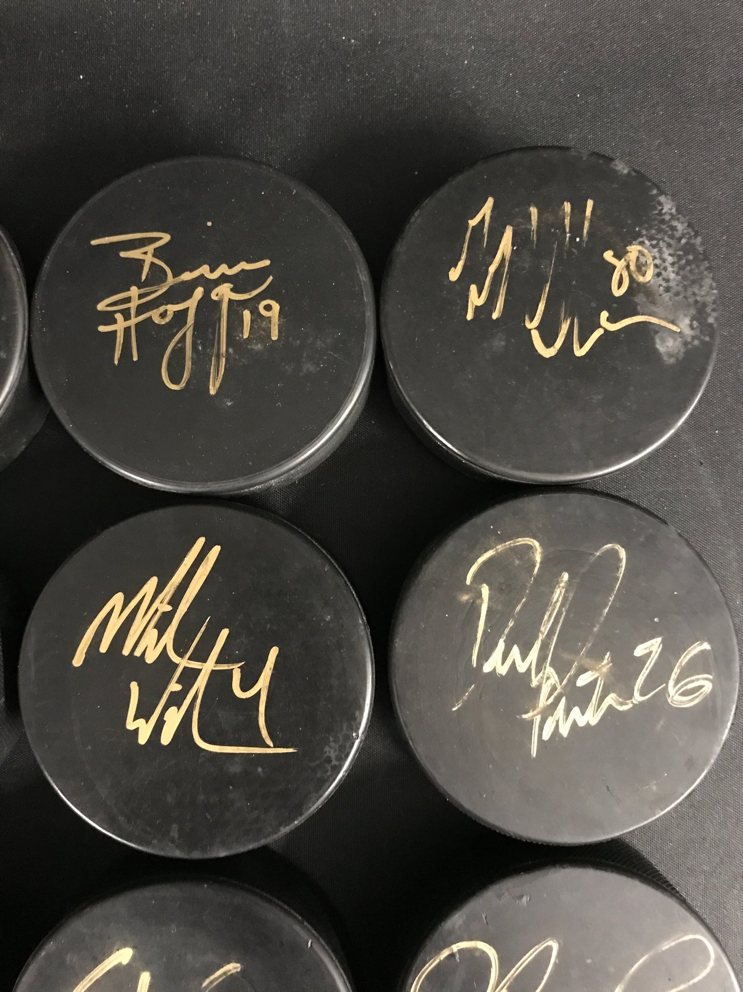 Buffalo Sabres Signed Hockey Puck Collection - 20 Mostly Different, JSA Certified