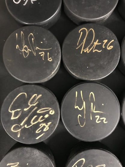 Buffalo Sabres Signed Hockey Puck Collection - 20 Mostly Different, JSA Certified