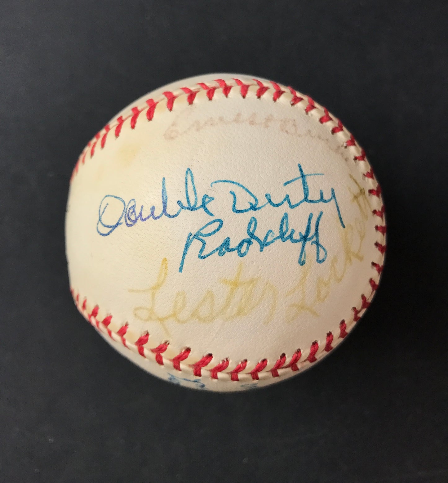 Negro League Legends Signed 50th Jackie Robinson Annv Baseball, 15 Autos with Buck O'NeilJSA LOA