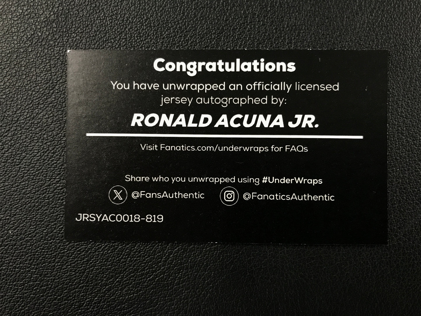 Ronald Acuna Jr Signed Braves Red Authentic Nike Jersey L Fanatics COA NEW