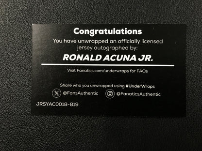 Ronald Acuna Jr Signed Braves Red Authentic Nike Jersey L Fanatics COA NEW