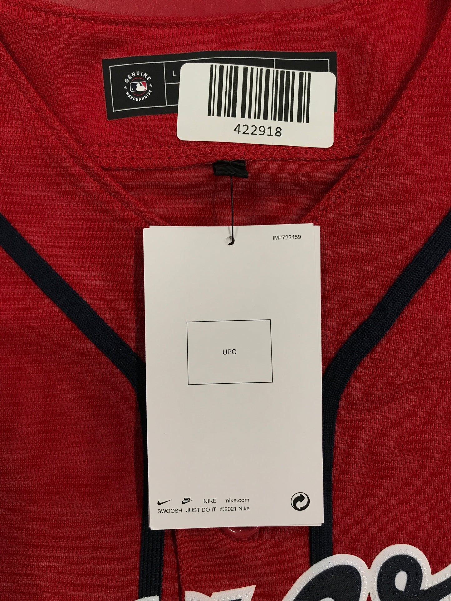 Ronald Acuna Jr Signed Braves Red Authentic Nike Jersey L Fanatics COA NEW