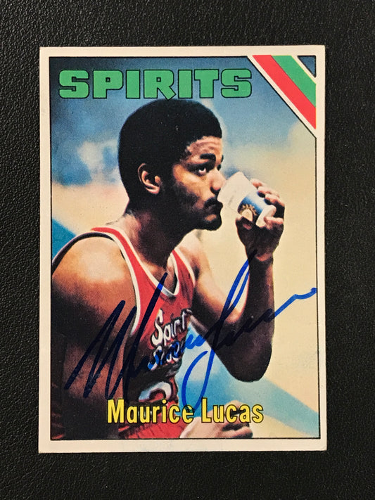 Maurice Lucas Signed Topps #302 Rookie Card Spirits