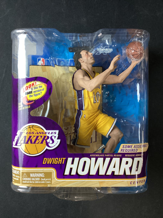 Steve Nash McFarlane NBA L.A. Lakers Action Figure Rare Error, in Dwight Howard Packaging