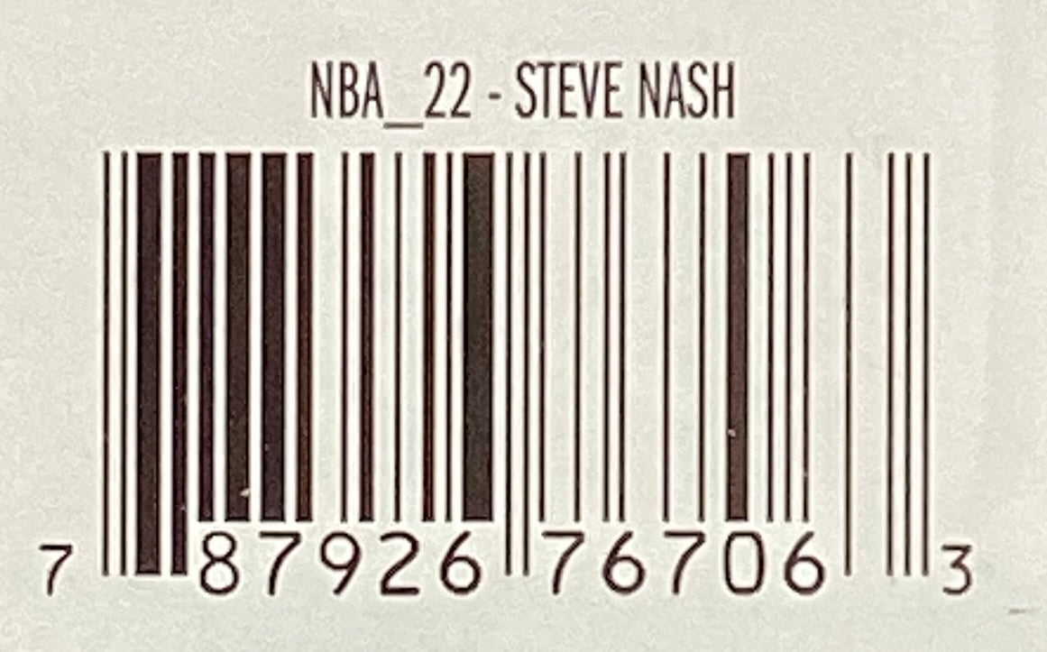 Steve Nash McFarlane NBA L.A. Lakers Action Figure Rare Error, in