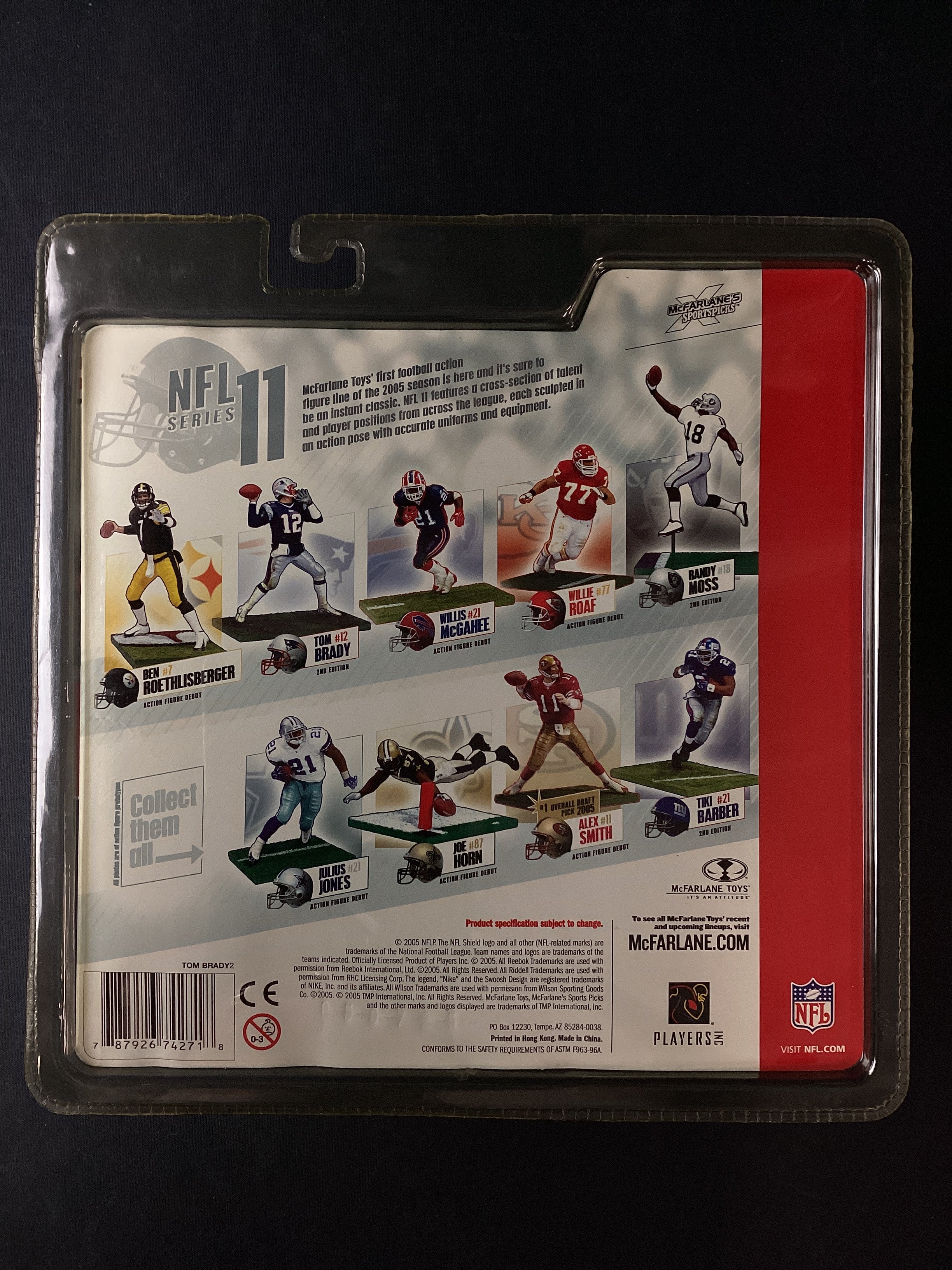 Tom Brady McFarlane NFL New England Patriots Action Figure 2005