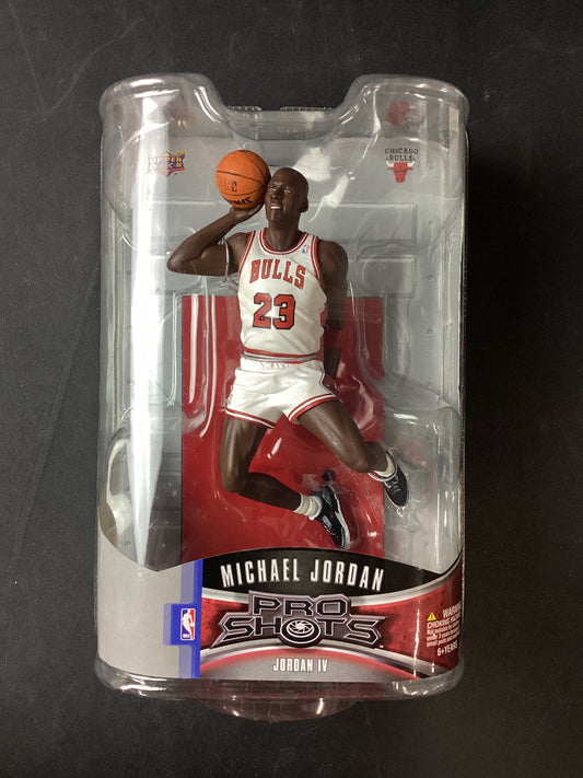 Michael Jordan 2008 Pop Shots White Jersey Dunking Chicago Bulls Figure