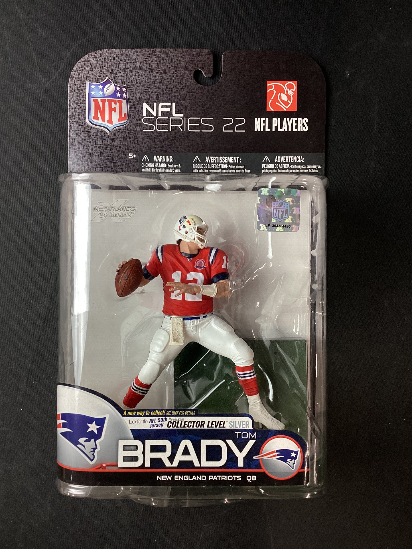 Tom Brady McFarlane NFL New England Patriots Action Figure 2008 Series NEW