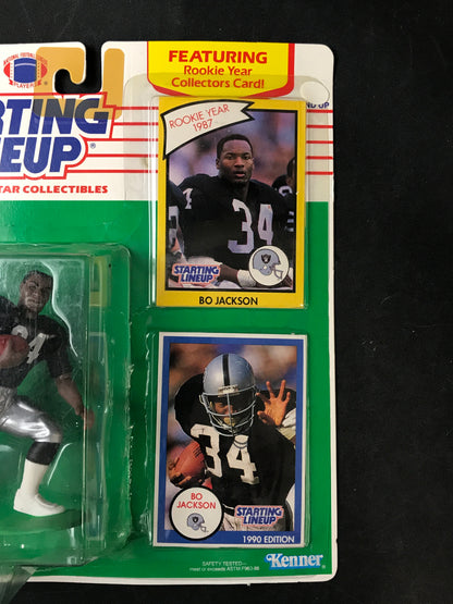 Bo Jackson Starting Lineup L.A. Raiders 1990 w/cards New in Package