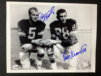 Paul Hornung & Jerry Kramer Dual Auto 8x10 Signed, JSA Certified Green Bay Packers