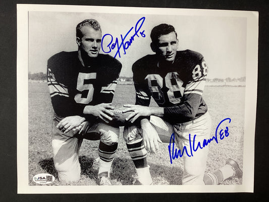Paul Hornung & Jerry Kramer Dual Auto 8x10 Signed, JSA Certified Green Bay Packers