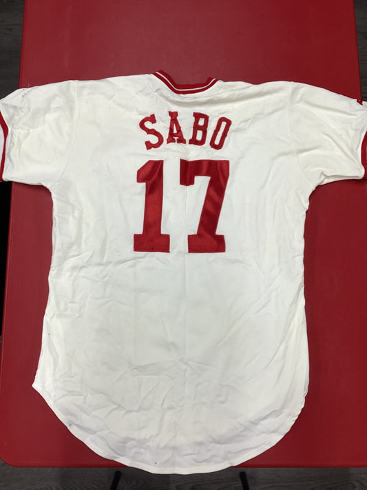 Chris Sabo Cincinnati Reds Authentic Team Issued/Game Worn Jersey #17 from late 1980's