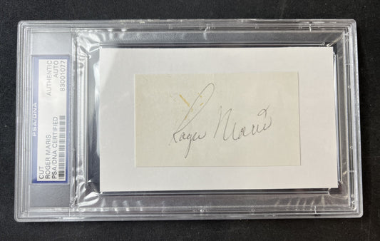 Roger Maris PSA/DNA Slabbed Cut Autograph
