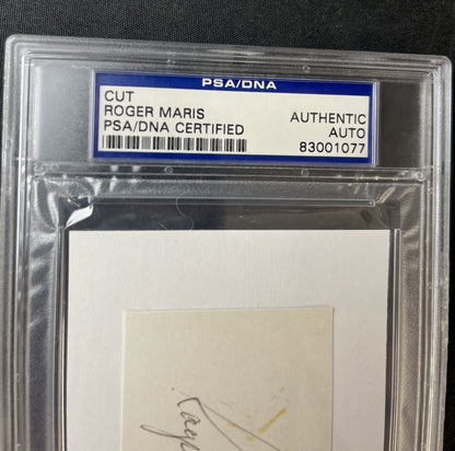 Roger Maris PSA/DNA Slabbed Cut Autograph