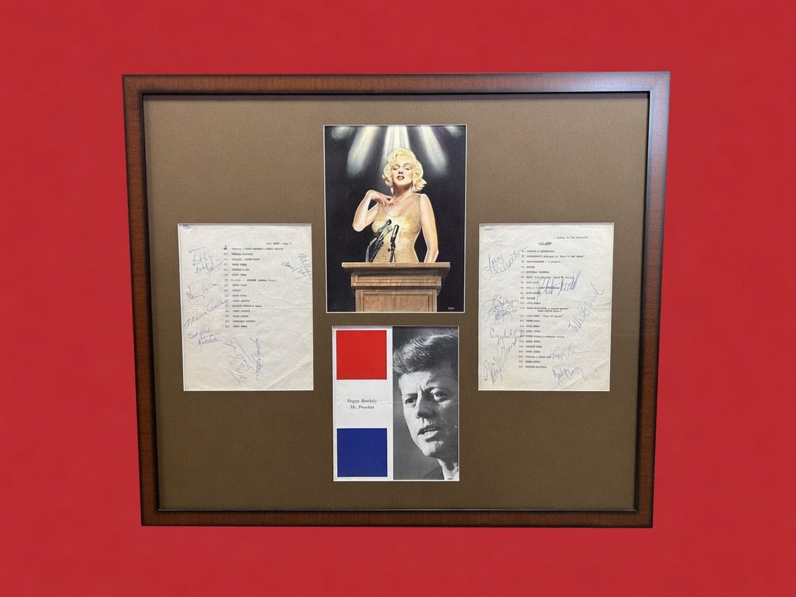 Marilyn Monroe SIGNED program from Happy Birthday Mr. President gala May 19th 1962 AMAZINGLY RARE!