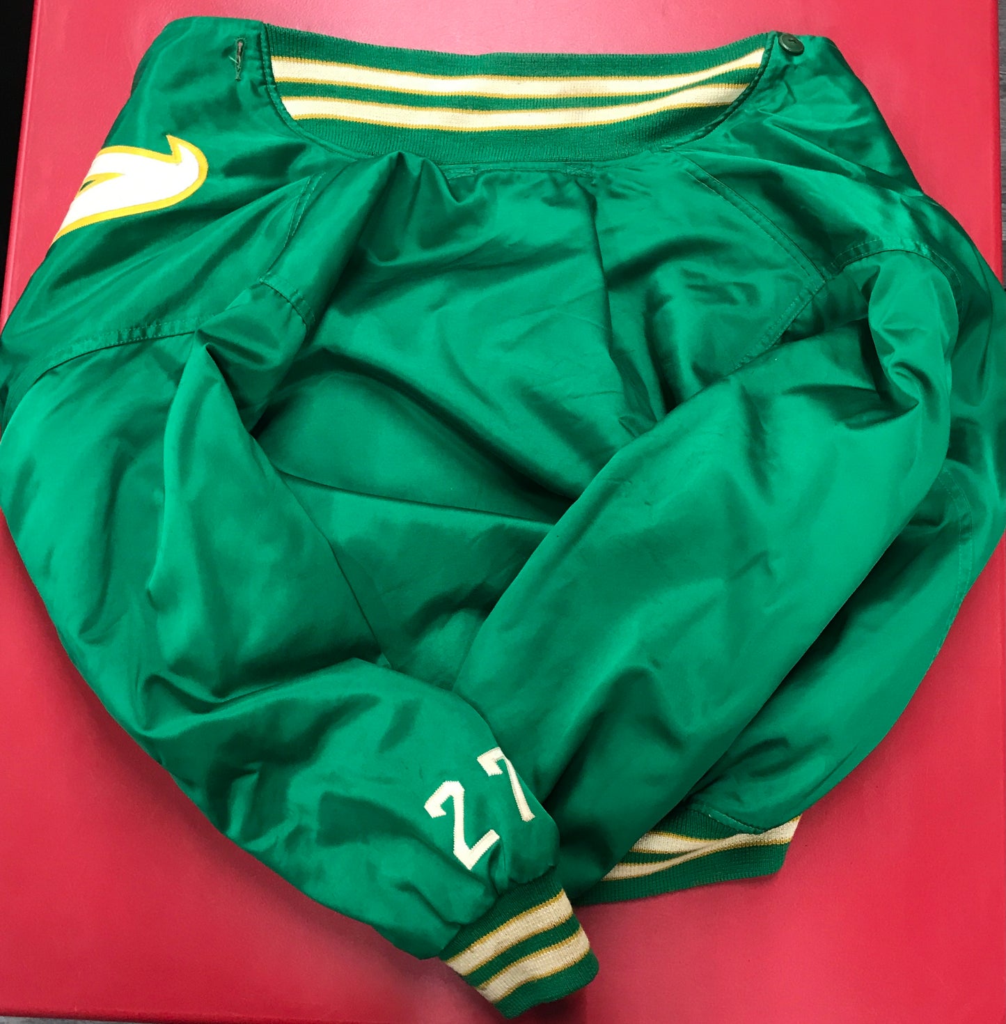 Jim "Catfish" Hunter Original Warm-Up Jacket from Oakland A's circa 1974