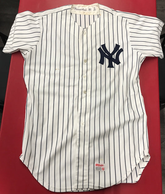 Rick "Big Daddy" Reuschel Game Worn 1981 New York Yankees Jersey #12