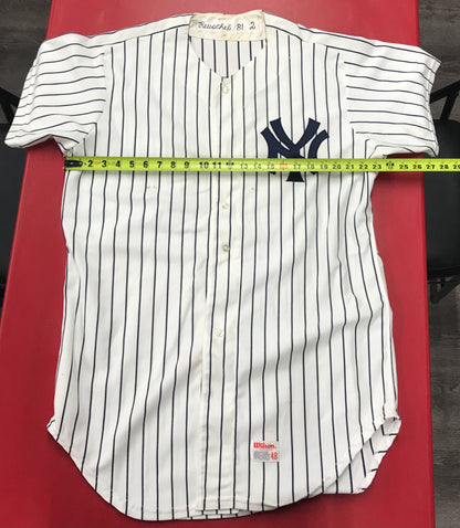 Rick "Big Daddy" Reuschel Game Worn 1981 New York Yankees Jersey #12