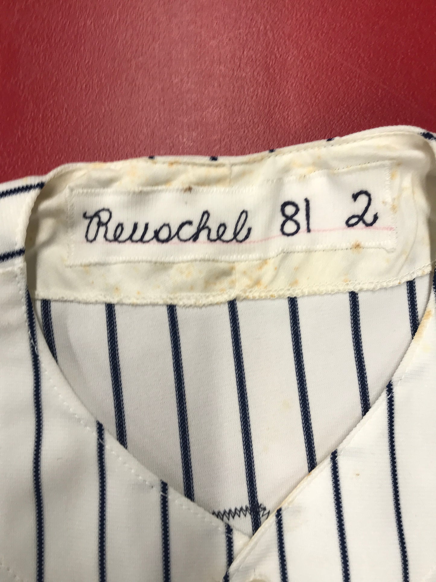 Rick "Big Daddy" Reuschel Game Worn 1981 New York Yankees Jersey #12