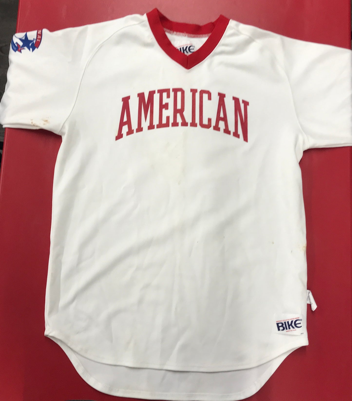 Jim "Catfish" Hunter Cracker Jack Old Timer's Classic Game Worn Jersey 1982 RFK