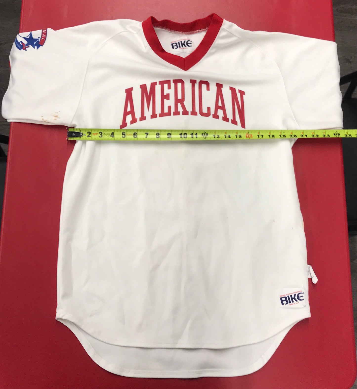 Jim "Catfish" Hunter Cracker Jack Old Timer's Classic Game Worn Jersey 1982 RFK