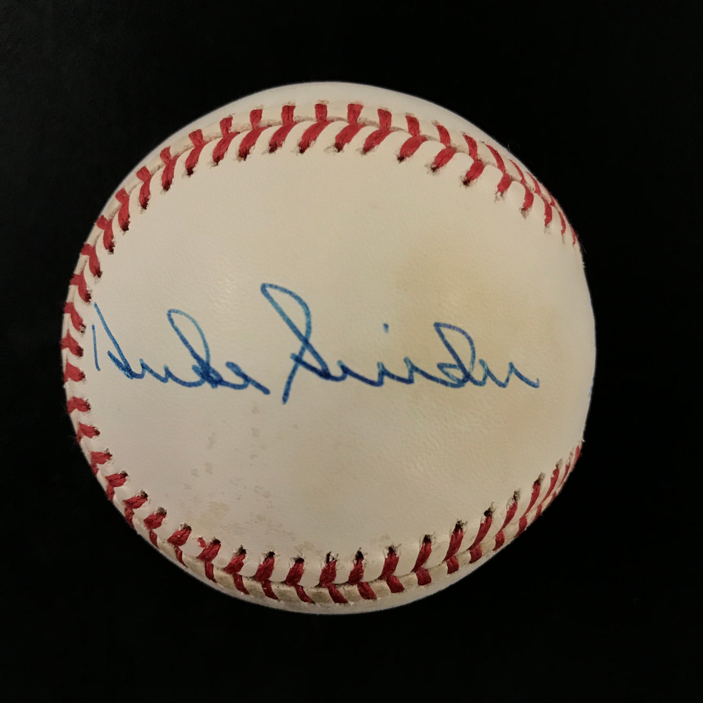New York Centerfielders SIGNED Baseball Mickey Mantle, Willie Mays & Duke Snider Baseball JSA LOA
