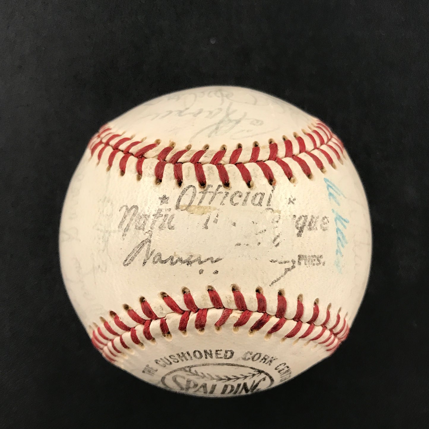 1969 New York Mets Team Signed Spalding Baseball Gil Hodges, Nolan Ryan, Berra, etc JSA LOA