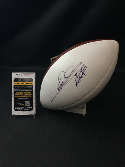 Rod Woodson Signed Football "HOF 09" Pittsburgh Steelers Autograph JSA certified