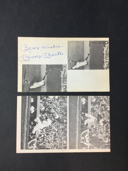 Mickey Mantle SIGNED Book Page "Best Wishes" Bold Autograph JSA LOA New York Yankees
