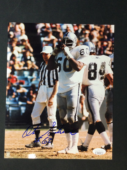 Otis Sistrunk Signed 8x10 Photo Oakland Raiders JSA Cert