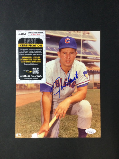 Ron Santo Signed 8x10 Photo Chicago Cubs HOF JSA Cert