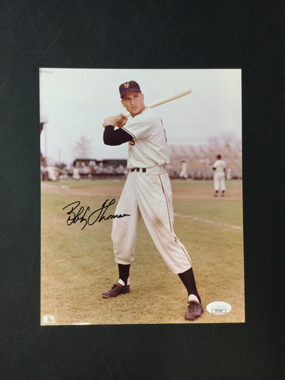 Bobby Thompson Signed 8x10 Photo New York Giants JSA Cert