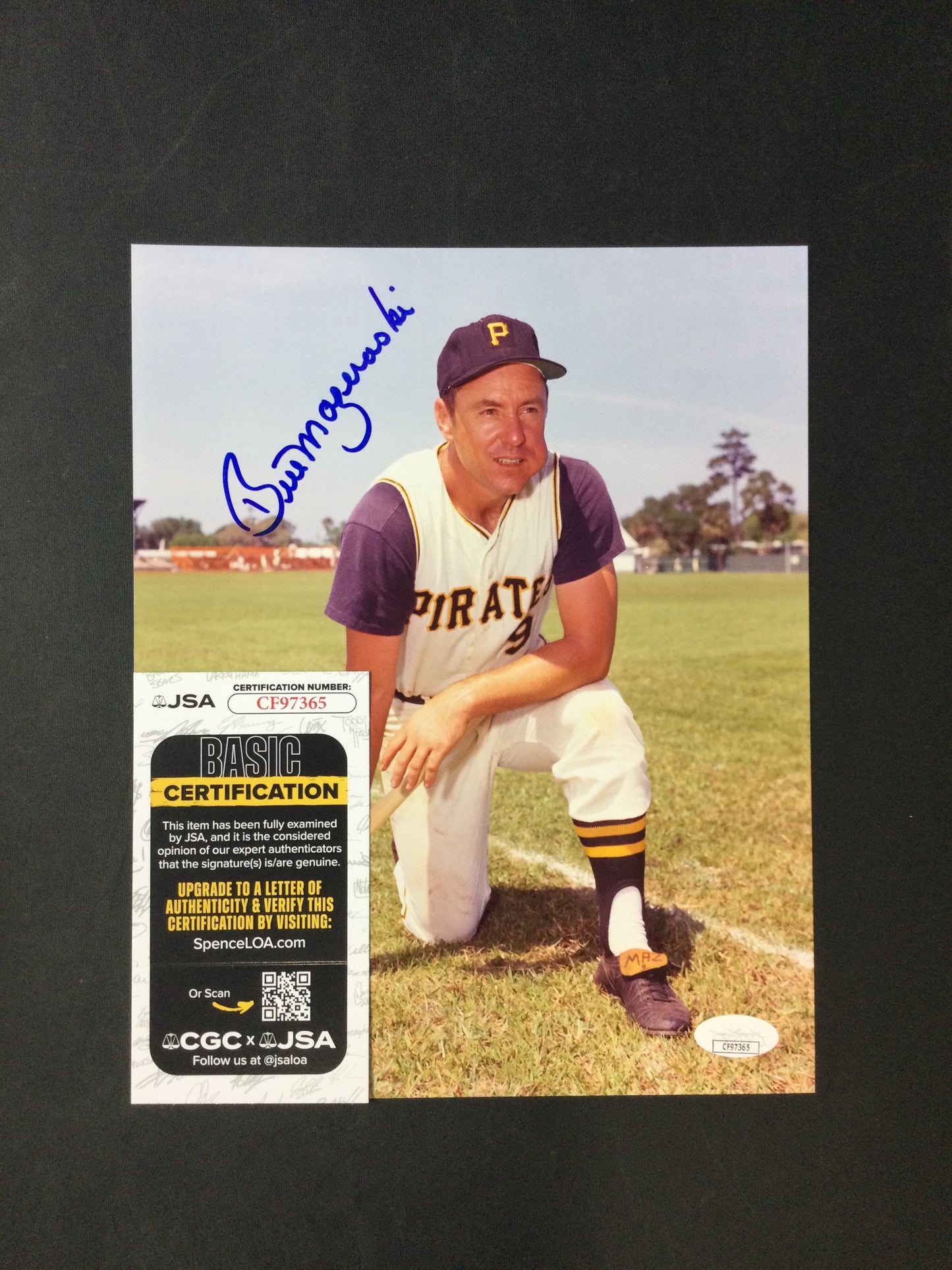 Bill Mazeroski Signed 8x10 Photo Pittsburgh Pirates HOF JSA Cert