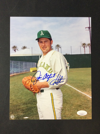 Jim "Catfish" Hunter Signed 8x10 Photo Oakland A's HOF JSA Cert