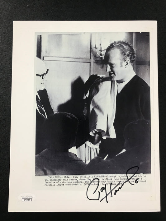 Paul Hornung Signed 8x10 Photo Green Bay Packers News JSA Cert