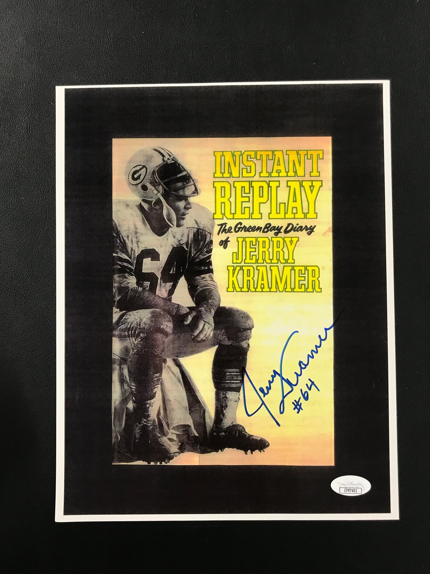 Jerry Kramer "64" Signed 8x10 Photo Green Bay Packers HOF, JSA Cert
