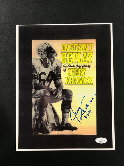 Jerry Kramer "64" Signed 8x10 Photo Green Bay Packers HOF, JSA Cert