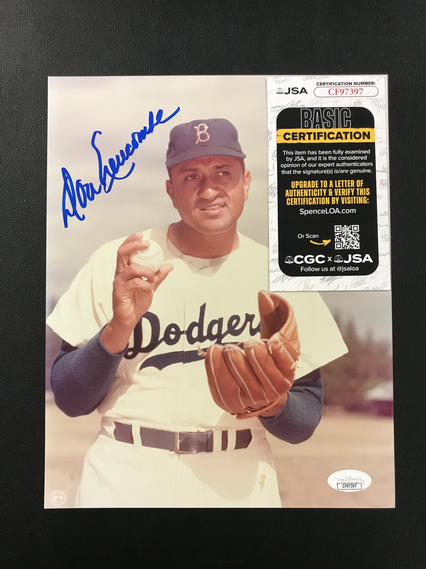 Don Newcombe Signed 8x10 Photo Brooklyn Dodgers JSA Certified