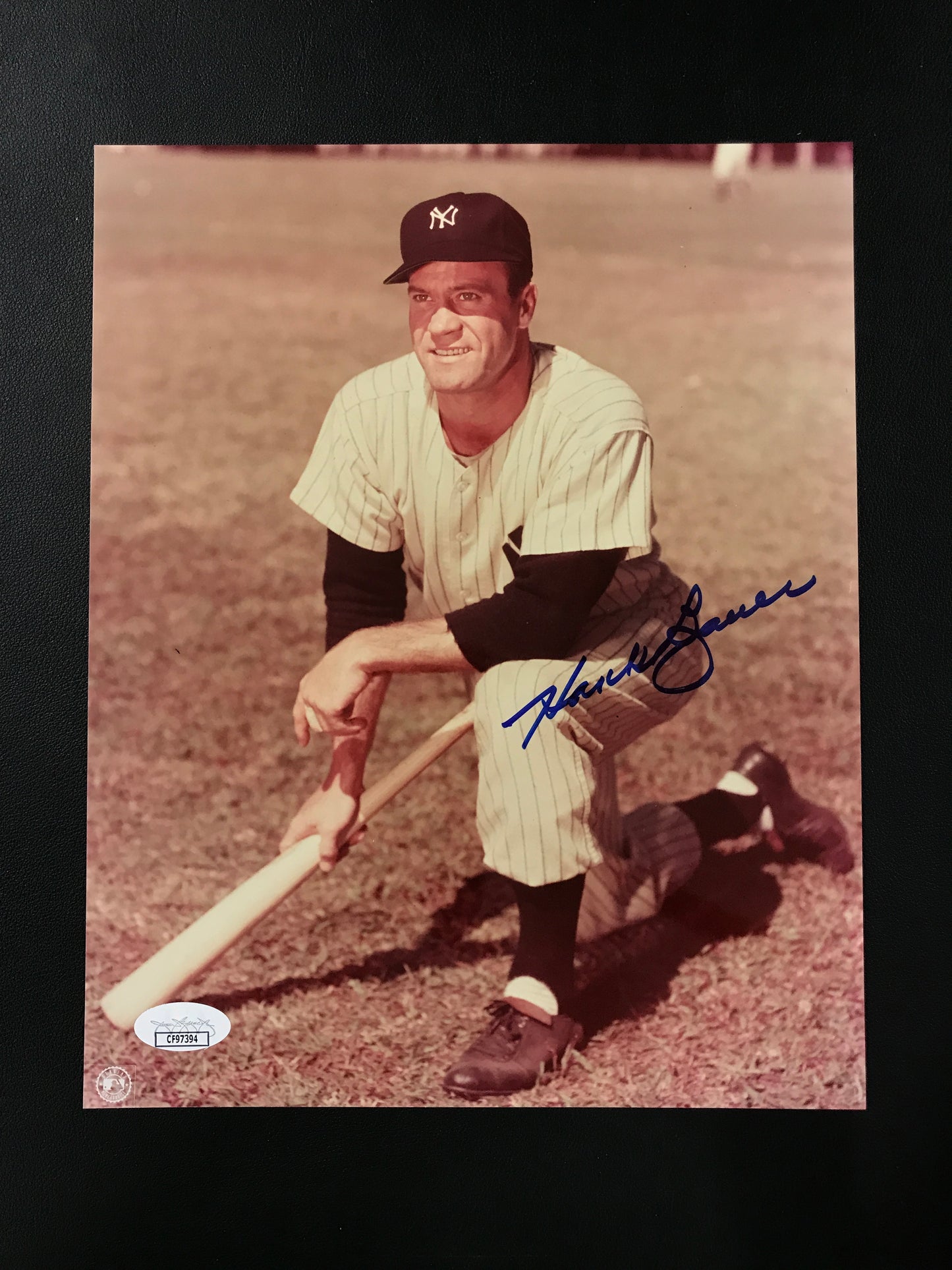 Hank Bauer Signed 8x10 Photo New York Yankees JSA Certified