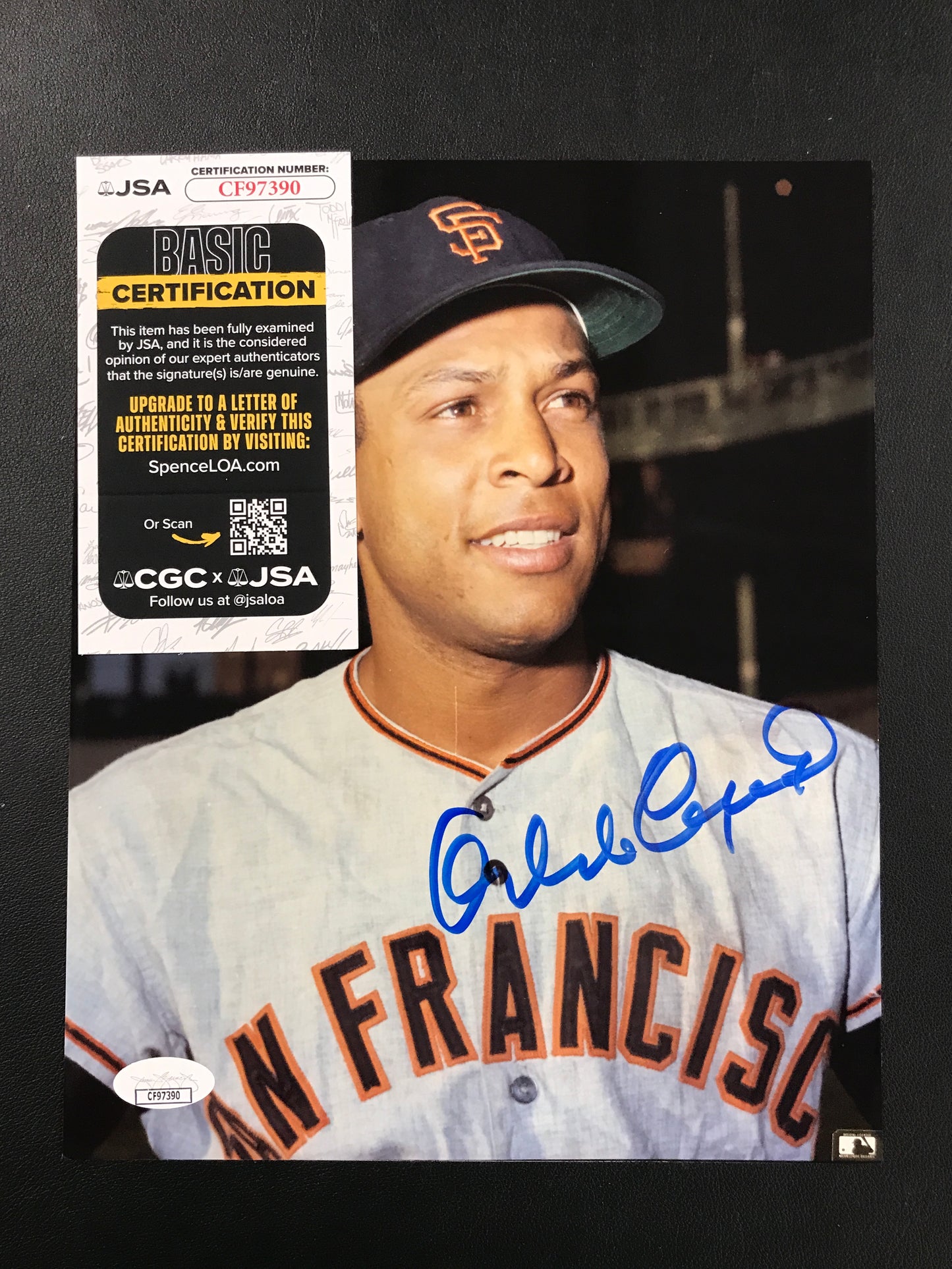 Orlando Cepeda Signed 8x10 Photo San Francisco Giants HOF JSA Certified